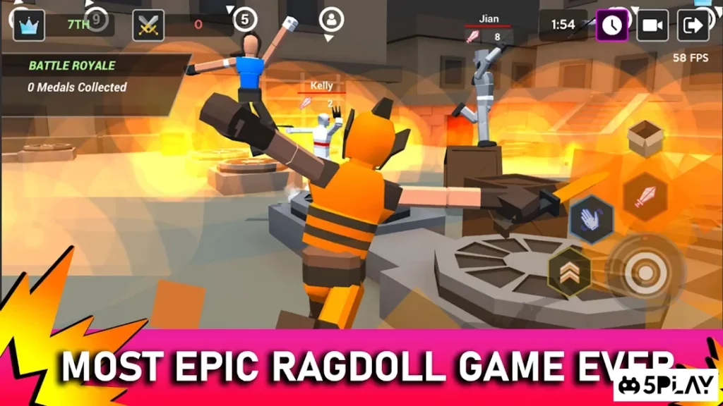 SmashGrounds.io: Ragdoll Epic Gang Of Beast Battle screenshot