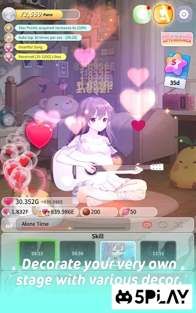 Guitar Girl : Relaxing Music Game screenshot