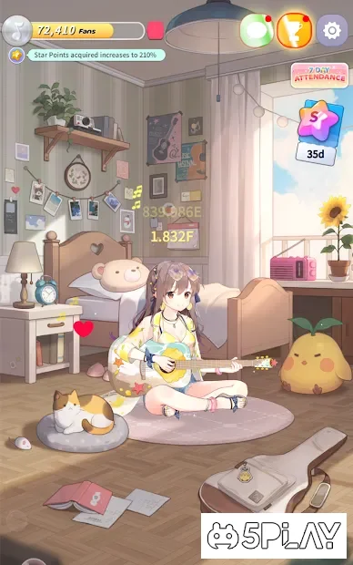 Guitar Girl : Relaxing Music Game screenshot