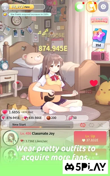 Guitar Girl : Relaxing Music Game screenshot