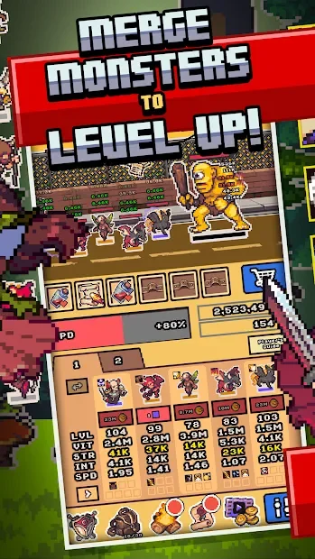 Idle Monster Frontier - team rpg collecting game screenshot