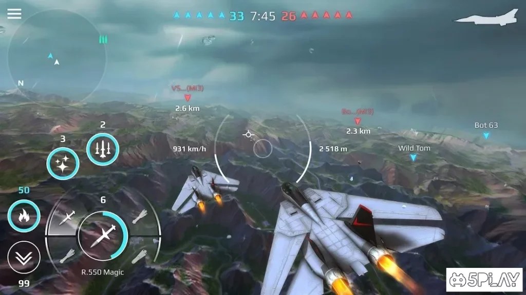 Sky Combat: онлайн ПВП бои на самолётах 5х5 screenshot