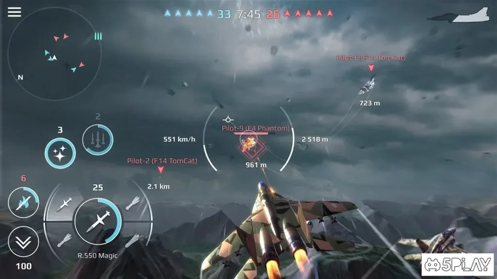 Sky Combat: онлайн ПВП бои на самолётах 5х5 screenshot