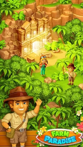 Райская ферма игра веселая и семейная: Остров Удачи screenshot