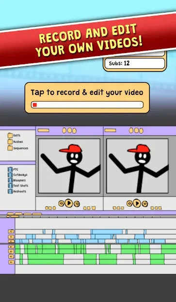 Stickman Tuber Tycoon - Tubers Life Simulator screenshot