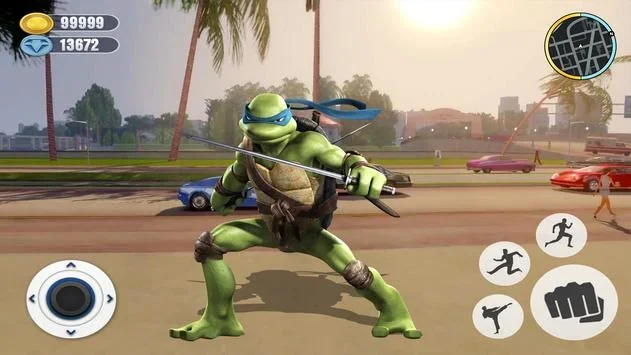 Adventure Turtle Hero Spider Ninja Rope Hero screenshot