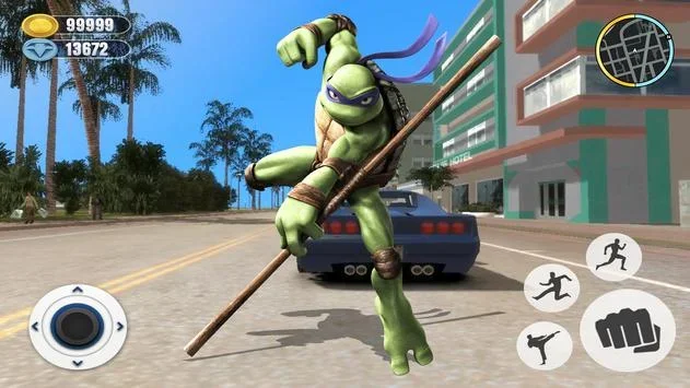 Adventure Turtle Hero Spider Ninja Rope Hero screenshot