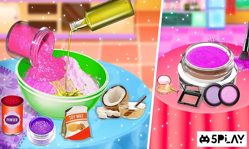 Макияж комплект - Домашние игры макияж для девочек screenshot