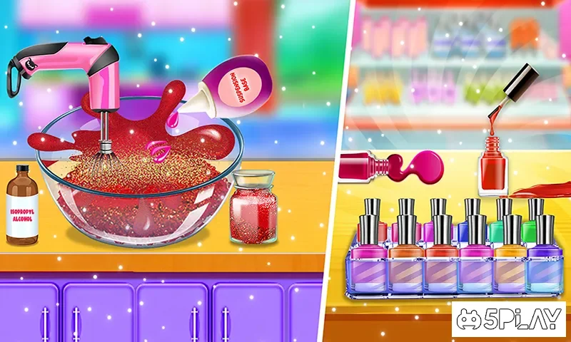 Макияж комплект - Домашние игры макияж для девочек screenshot