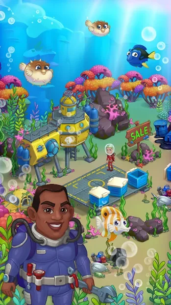 Aquarium Farm: подводный город принцессы русалочки screenshot