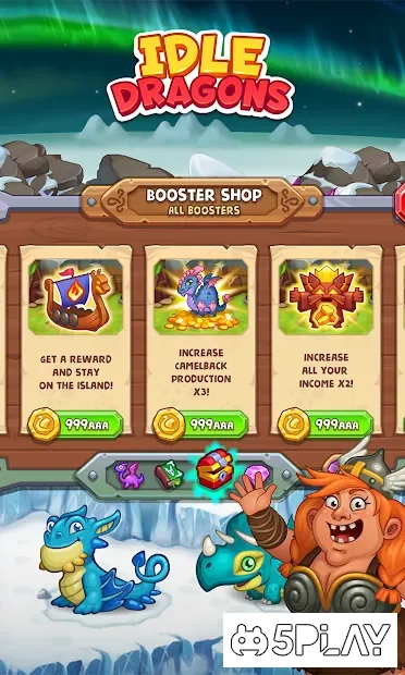 Idle Dragon Empire: tap vikings, train dragons screenshot