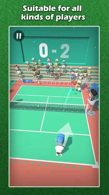 Flicks Tennis Free - Казуальные игры с мячом 2020 screenshot