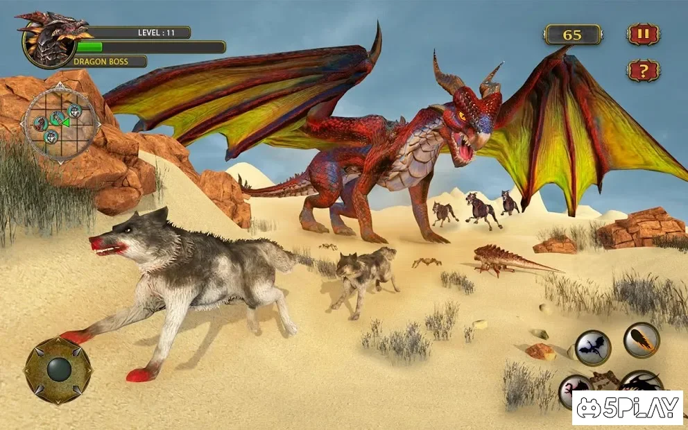 Dragon Simulator Attack 3D Game screenshot