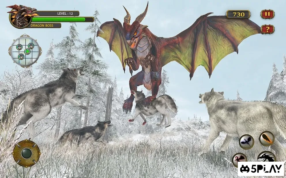 Dragon Simulator Attack 3D Game screenshot