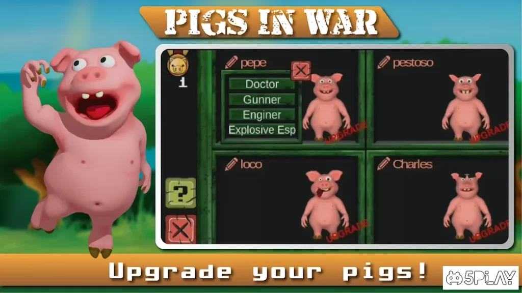 Angry Pigs In War Strategy offline Games screenshot