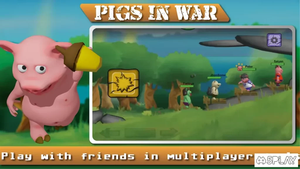 Angry Pigs In War Strategy offline Games screenshot