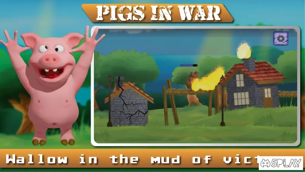 Angry Pigs In War Strategy offline Games screenshot