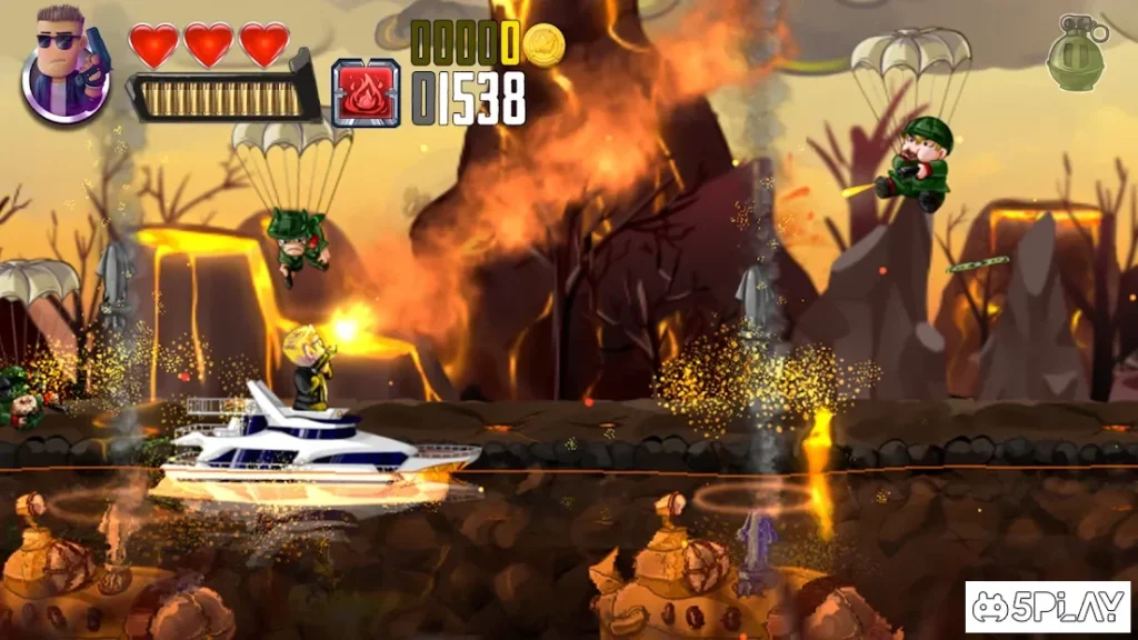 Ramboat - Jumping Shooter Game screenshot