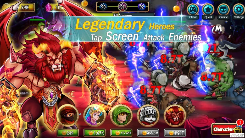 Idle Grimm: Heroes - RPG Offline - Clicker Games screenshot