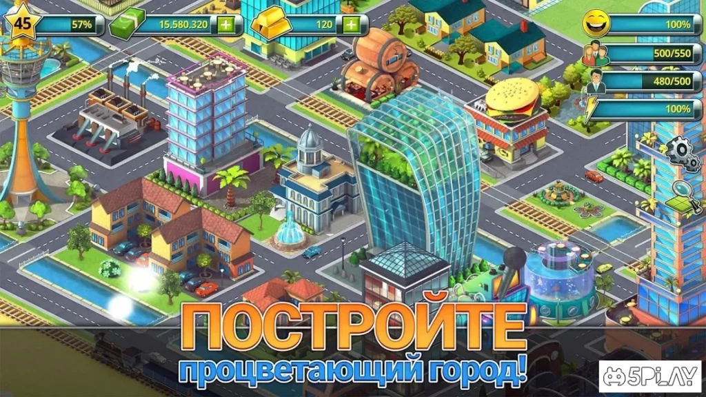 Town Building Games: Tropic City Construction Game screenshot