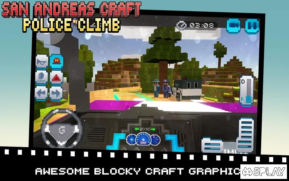 San Andreas Craft Police Climb screenshot