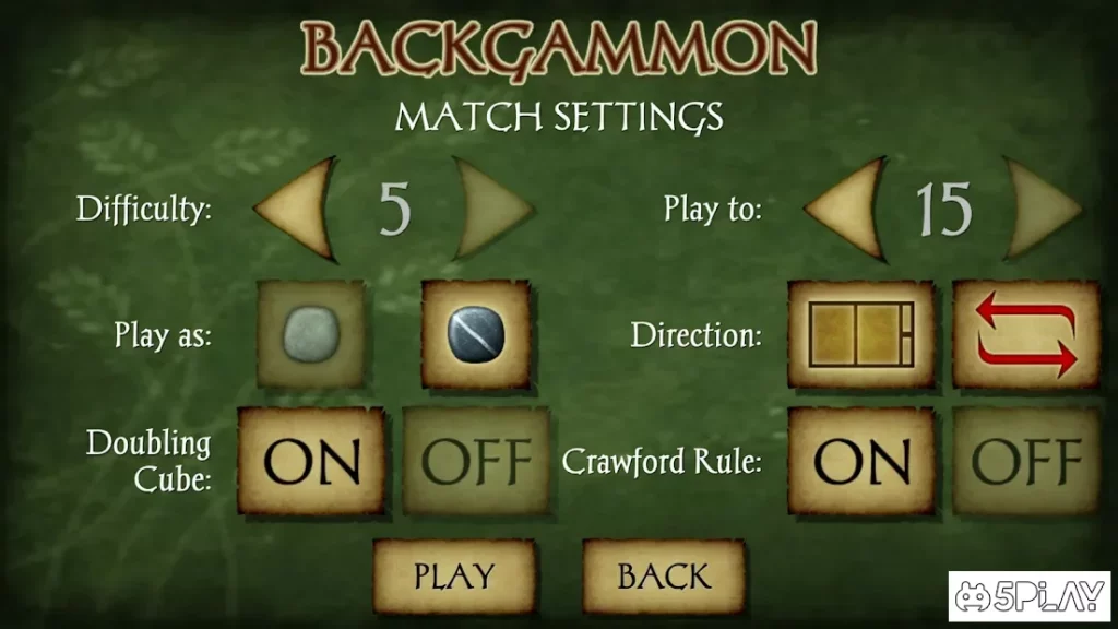 Backgammon screenshot