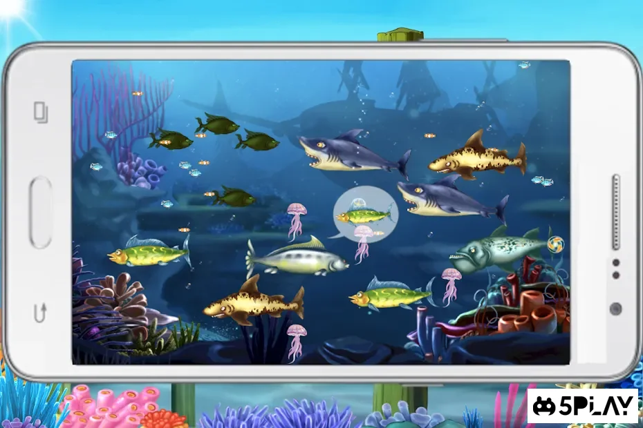 игры про акул - рыбы едят мелких рыб screenshot