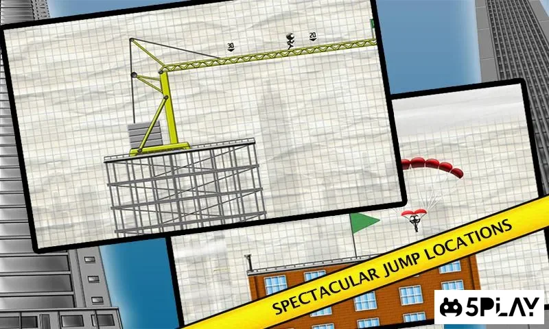 Stickman Base Jumper screenshot