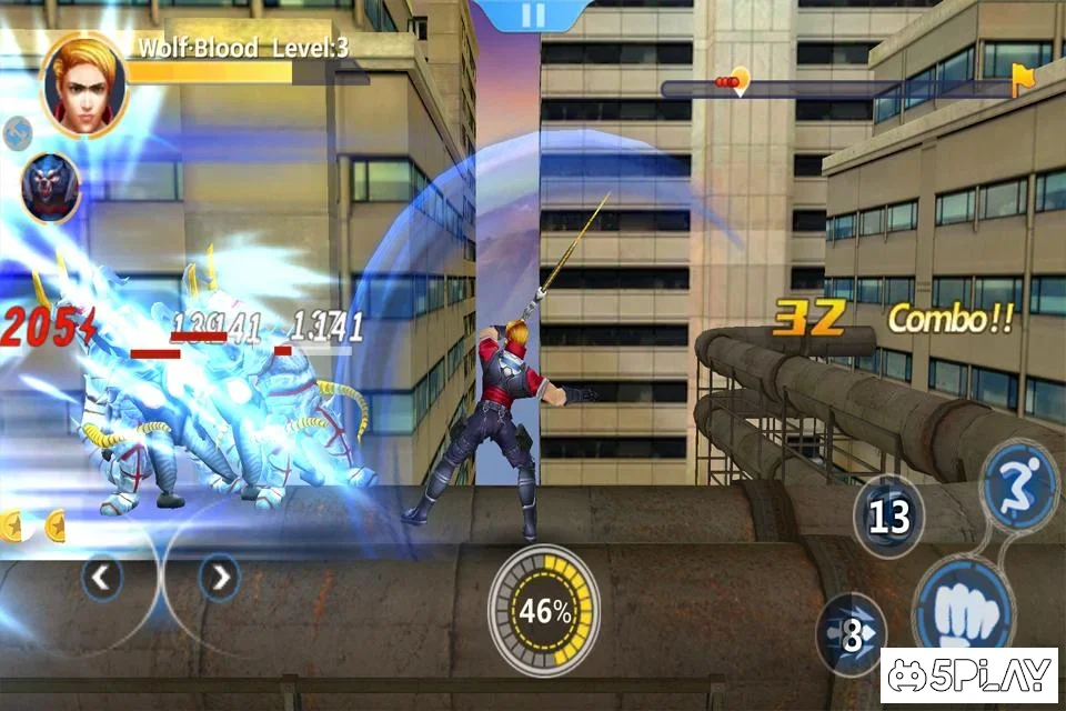 Wolfman Street Fighter screenshot