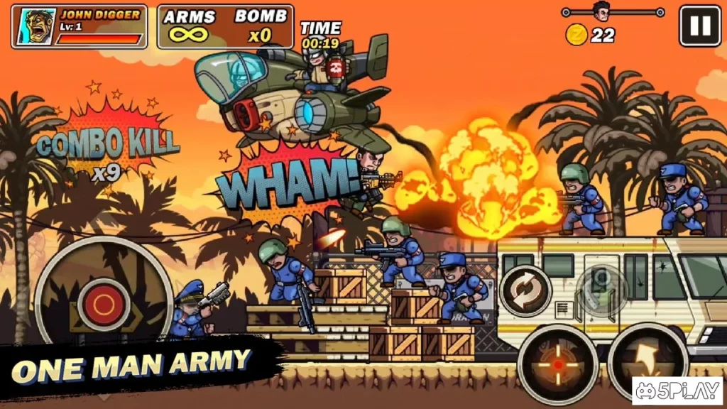 Metal Commando 2D Platform Squad Metal Shooter screenshot