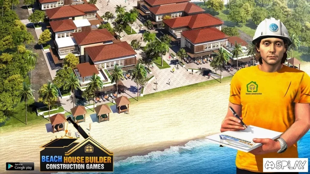 Beach House Builder Construction Games 2018 screenshot