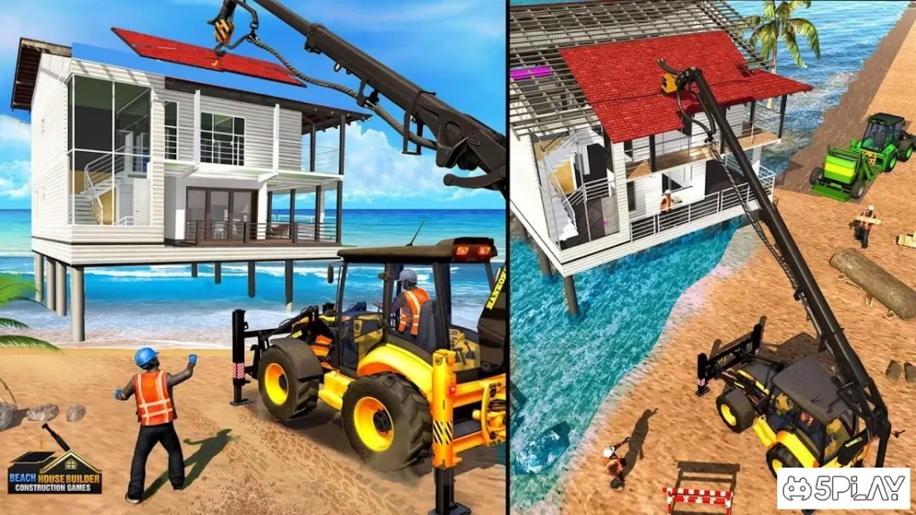 Beach House Builder Construction Games 2018 screenshot