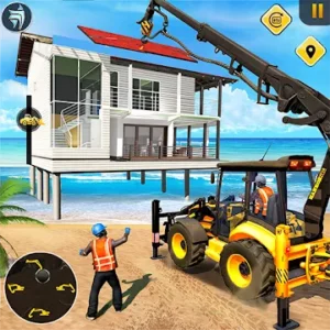 Beach House Builder Construction Games 2018 icon