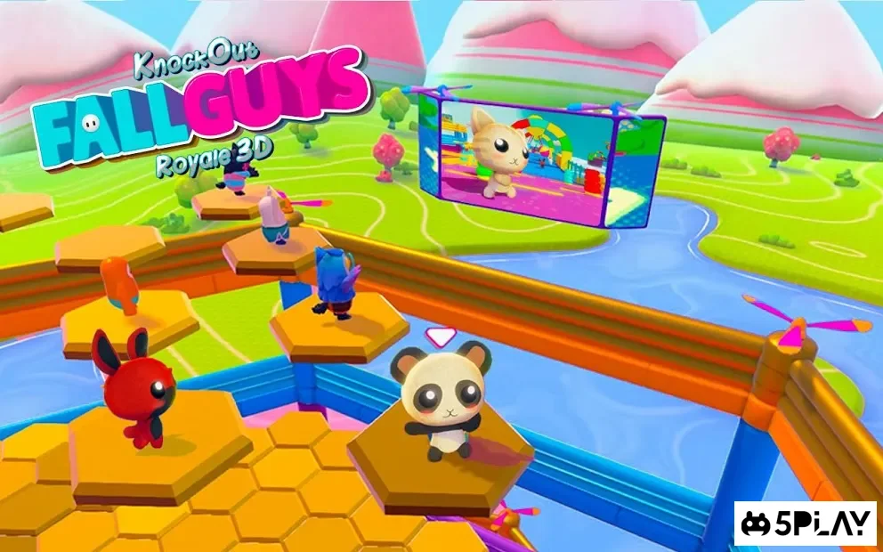 Нокаут Fall Guys Royale 3D: Human Knock Over screenshot