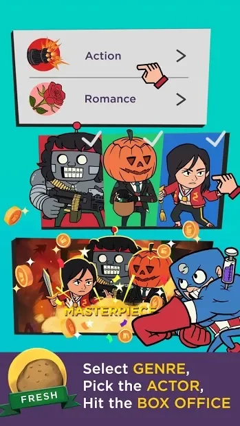 Hollywhoot: Idle Hollywood Evolution Parody screenshot