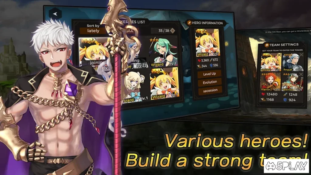 Secret Tower VIP (Super fast growing idle RPG) screenshot