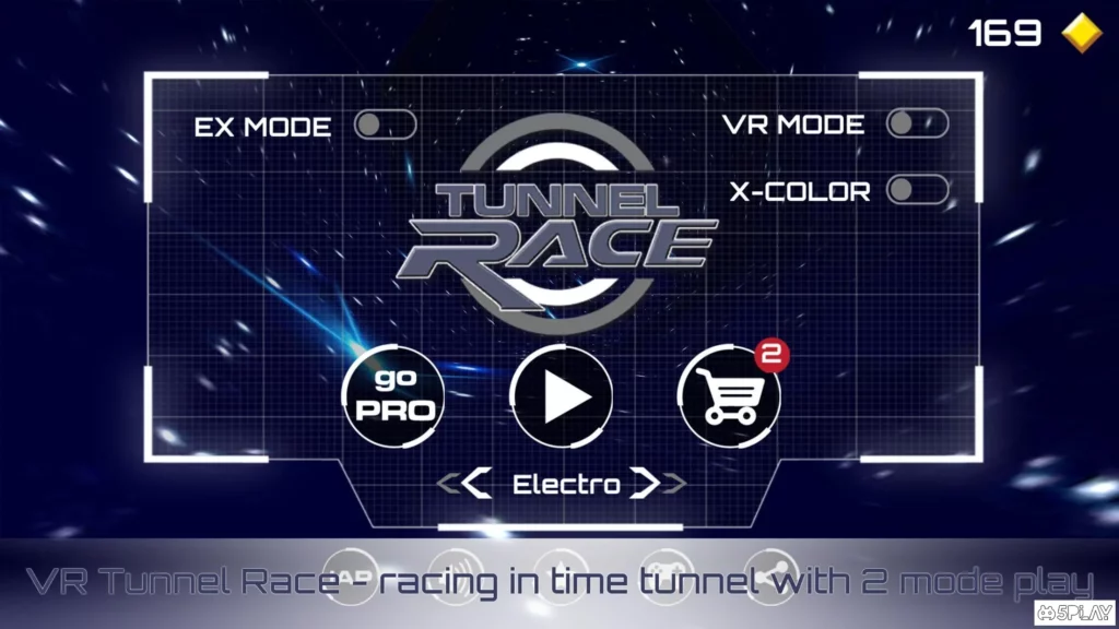 VR Tunnel Race Free screenshot