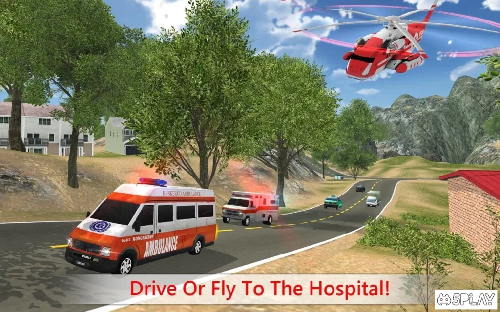 Rescue Ambulance & Helicopter screenshot
