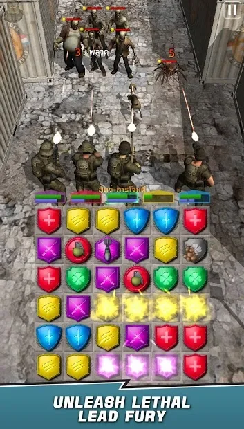 VDV MATCH 3 RPG: ZOMBIES! screenshot
