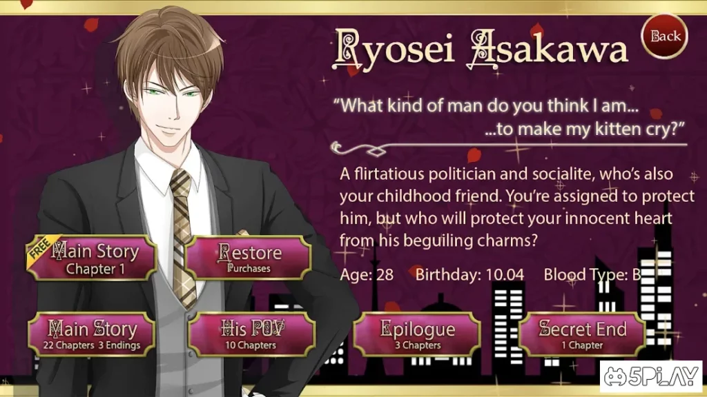 Agent Of Love - Josei Otome Visual Novel screenshot