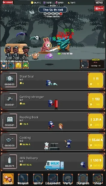 Reaper - soul stealer : idle rpg screenshot