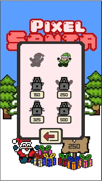 Santa Pixel Christmas games screenshot