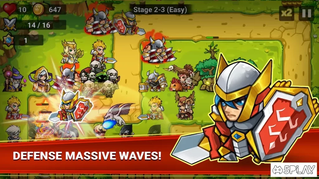 Defense Heroes: Defender War Offline Tower Defense screenshot