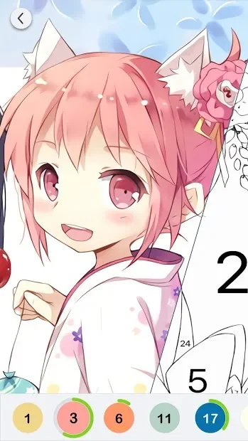 Anime Paint - Color By Number screenshot
