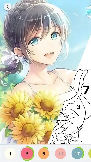 Anime Paint - Color By Number screenshot