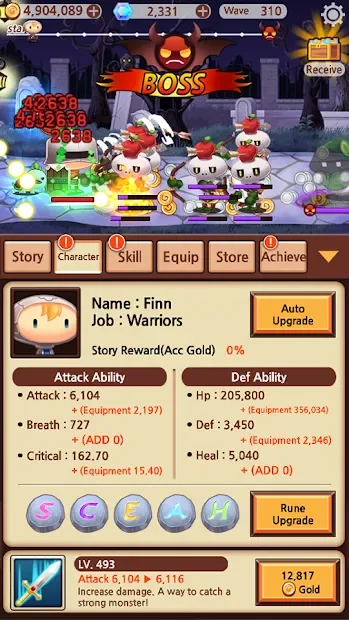 Sudden Warrior (Tap RPG) screenshot