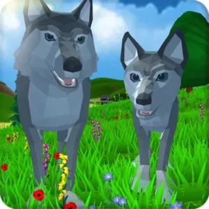 Симулятор Волка: Дикие Животные 3D 1.050 (MOD: много денег)
