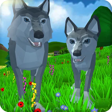 Симулятор Волка: Дикие Животные 3D icon