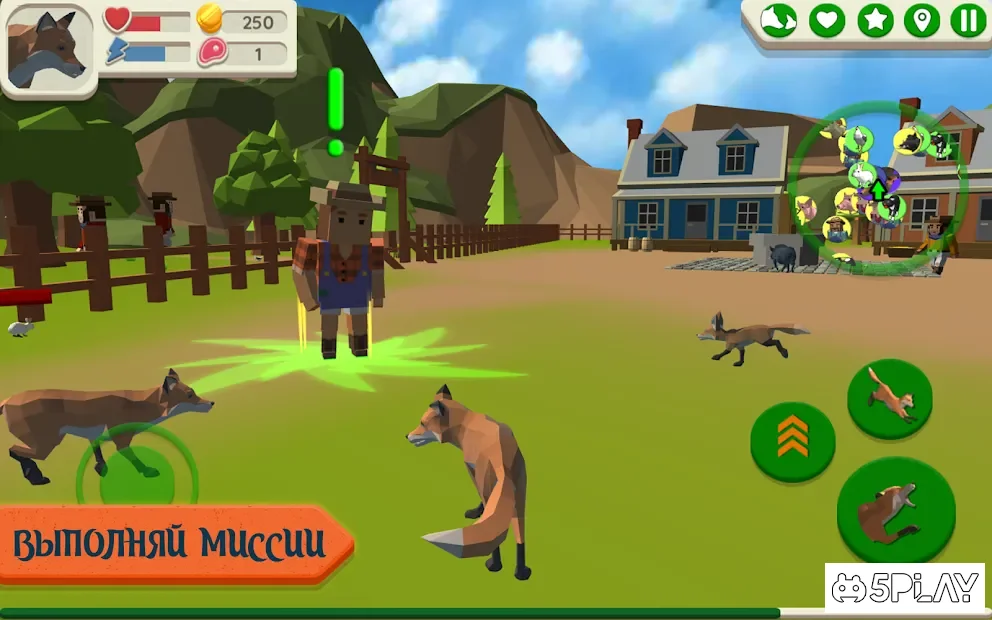 Fox Family - Animal Simulator 3d Game screenshot