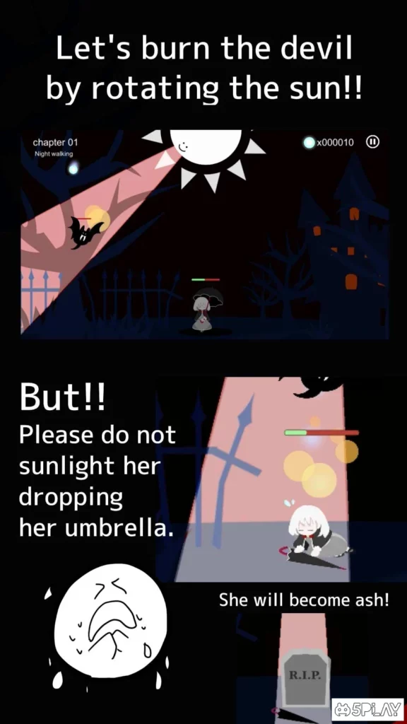 Girl x Sun - Terasene - Tower defence & Novel game screenshot